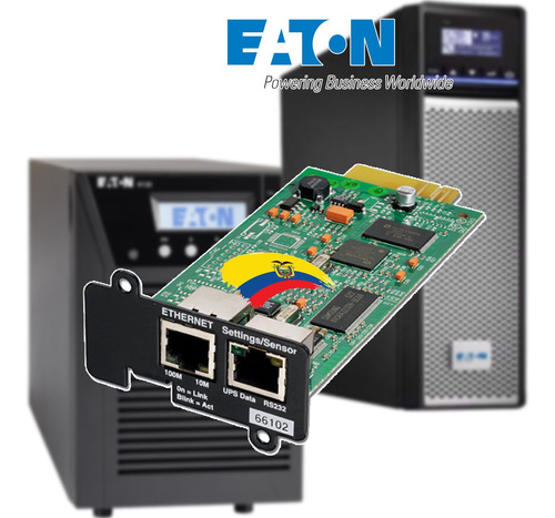 Imagen 1 de 9 de Tarjeta De Monitoreo Snmp Eaton Para Ups Online Ethernet Lan