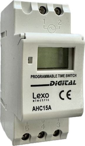 Temporizador Digital Programable 220v Riel Din