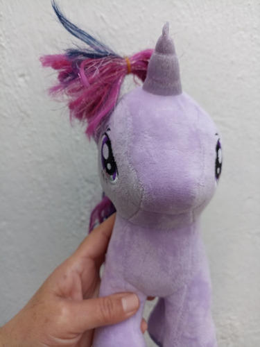 Peluche Pony Pelo Largo Lila 22cm