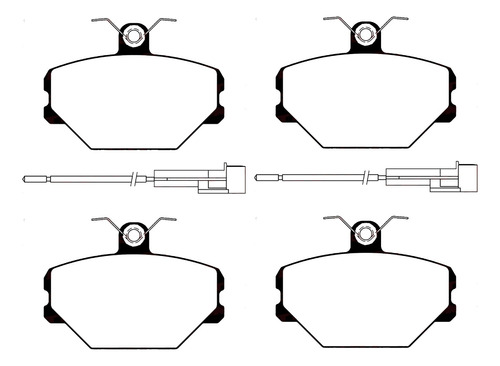 Pastillas De Freno Del P/ Fiat Tipo Tempra Con Sensor