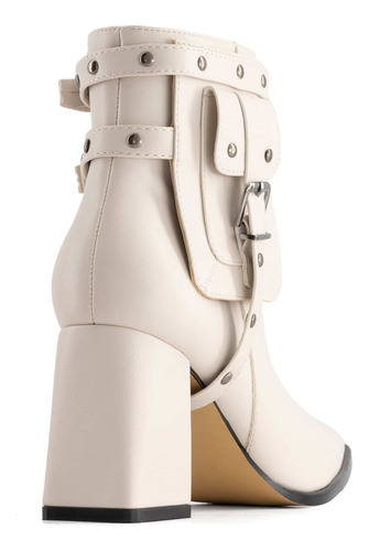 Botas Moda 0023863ve Piel Sintetico Estoperol Tachas Hoyos