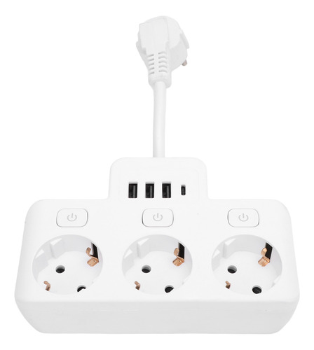 Protector Contra Sobretensiones Power Strip De 3 Vías, Igníf