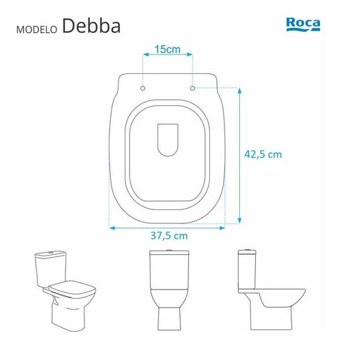 Assento Sanitário Em Mdf Debba Branco Para Bacia Roca