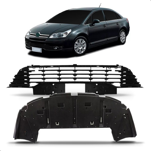 Kit Grade + Spoiler + Defletor C4 Pallas 2008 A 2014 Sedan