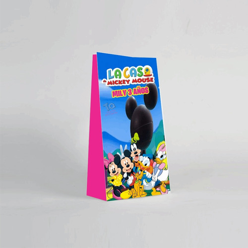 Bolsas La Casa De Mickey Mouse Para Sorpresitas Pack X10