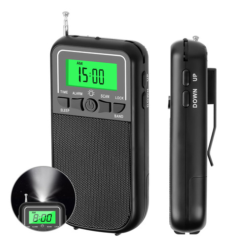 Radio Portatil Am Fm Sw, Radio Transistor Con Linterna Led,