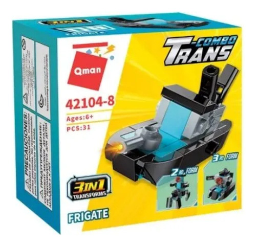 Bloques Para Armar Qman 3 In 1 Trans-combo 42104 31 Piezas
