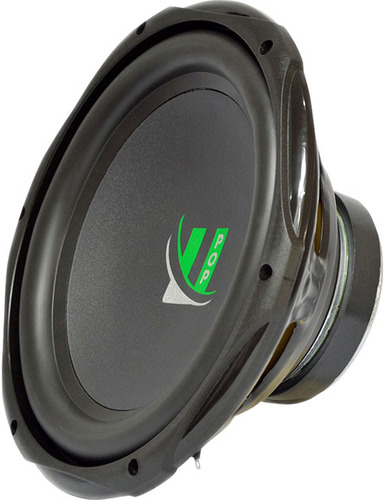 Subwoofer 12 300wrms Bobina Simples 4 Ohms Cone De Celulose Cor Preto