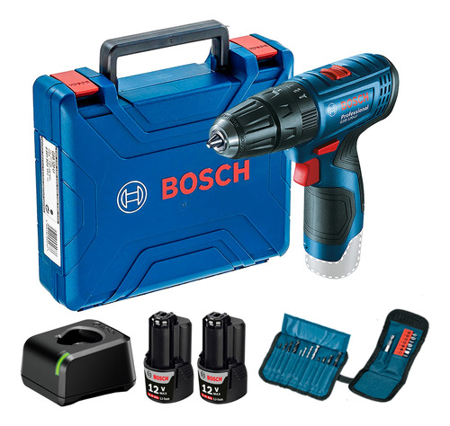 Taladro Percutor Bosch Gsb 120 Li 12v + 23 Accesorios