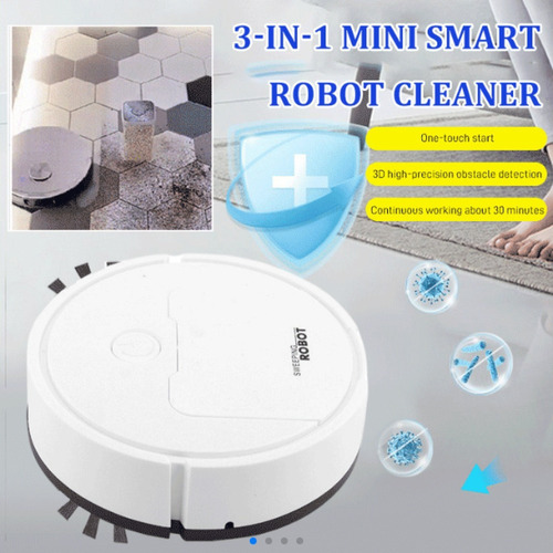 Mini Robot De Barrido Inteligente Que Barre, Trapea Y Aspira