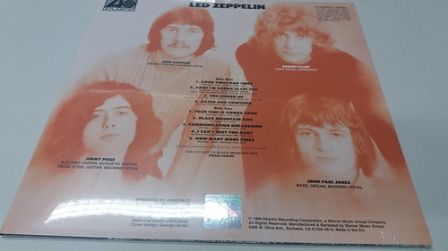Imagem 3 de 4 de Lp Led Zeppelin I Remaster 180 Gramas Lacrado