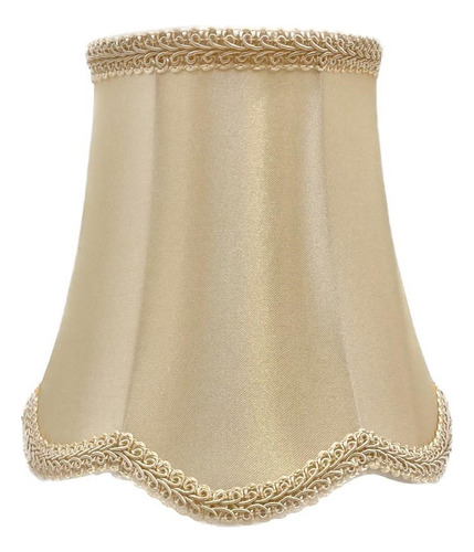 Mini Cúpula Bege C/ Renda Para Lustre Prende Sobre A Lâmpada