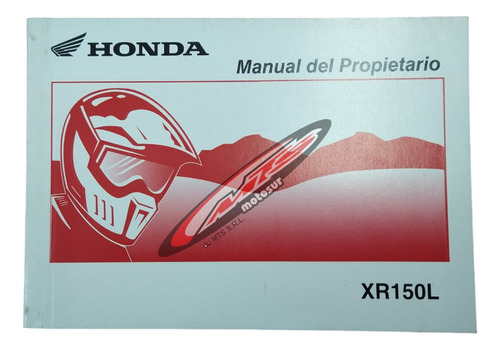 Manual Usuario Propietario Original Honda Xr 150 L Moto Sur