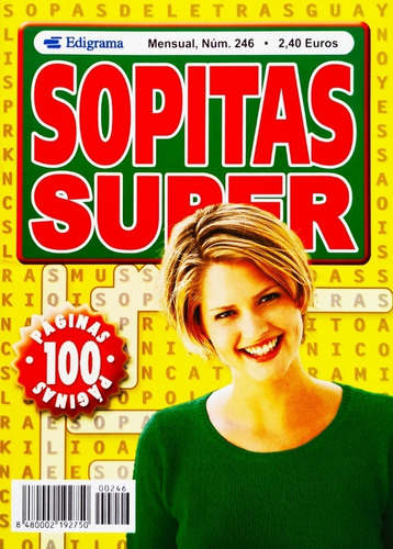 Sopas De Letras Sopitas Super  N° 246 - 100 Paginas