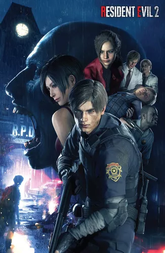 Resident Evil 2 Remake / Leon Kennedy and Claire Redfield Poster