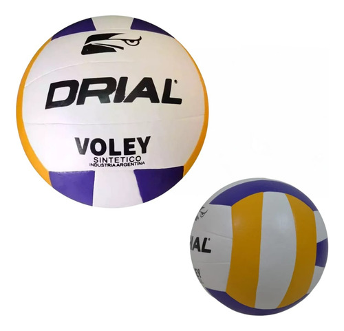 Pelota Vóley Cuero Sintético Drial Lmr Deportes Azul