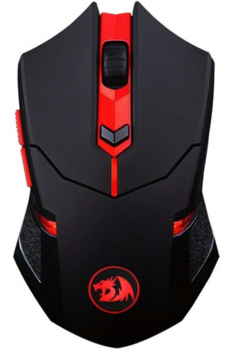 Mouse y Pad 2 en 1 Gamer Redragon M601WL-BA Negro/Rojo