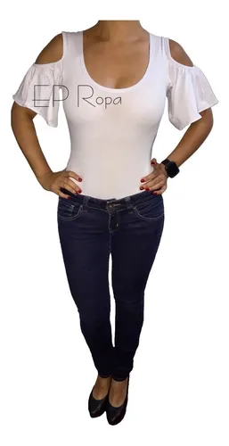 Blusa de licra a los hombros sales
