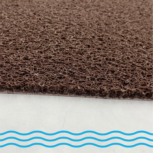 Tapete Capacho 160x50 Liso 12mm Antiderrapante Cor Marrom