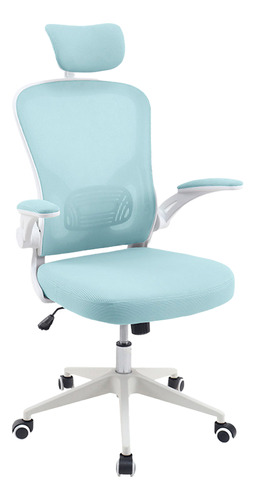 Cadeira Giratória Azul-celeste Estilo E Versatilidade