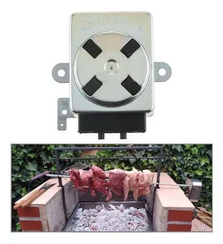 Asador Tridente Inoxidable con Motor 10 kilos