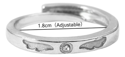 Anillo Luminous Pairs Para Mujer, Anillo De Pareja Ajustable