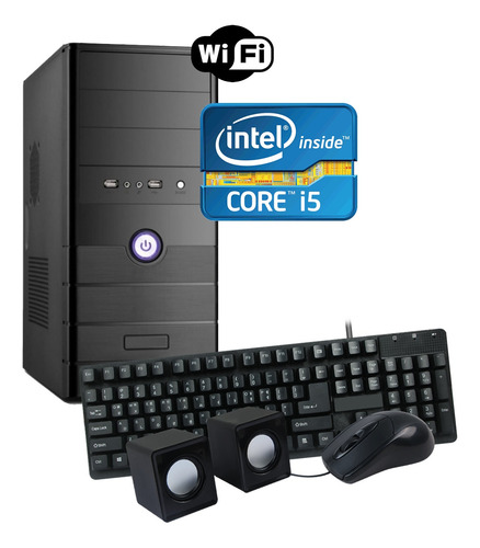 Imagen 1 de 2 de Torre Pc Computadora Nueva Intel Core I5 4gb Ram 500gb Wifi