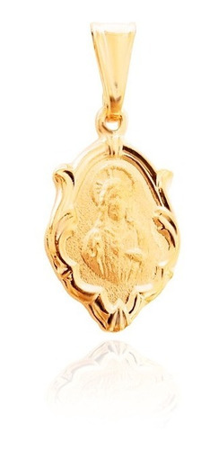 Dije Religión Sagrado Corazón Jesus Laminado Oro 18k Cristo 