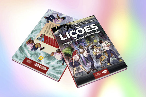 Lições RPG: um jogo narrativo entre mundos, de Valpaços, Jorge. Editorial Avec Editora e Comércio de Livros Ltda., capa dura em português, 2022