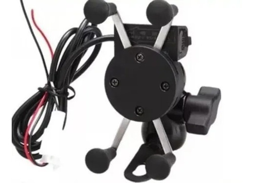 Soporte De Celular  Con Cargador Usb Para Moto Porta Celular