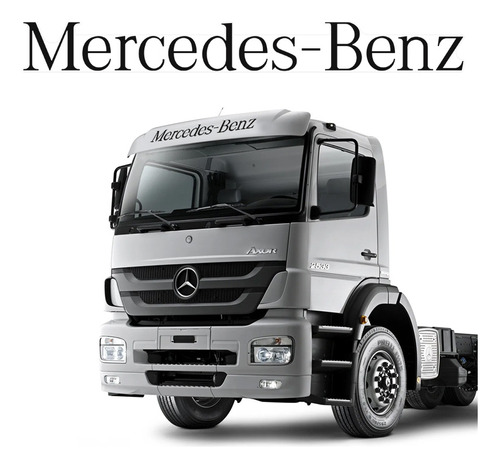 Faixa Caminhão Mercedes-benz Adesivo Testeira Quebra Sol