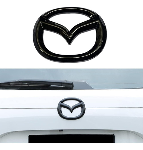 Emblema Logo Negro Trasero Mazda 3 2019 2022 Hb / Sedan