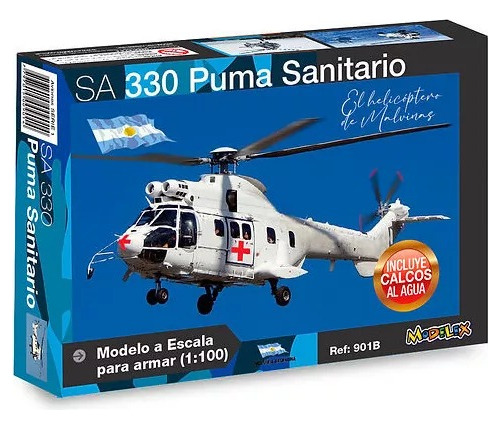 Sa 330 Puma Sanitario Argentino Malvinas Para Armar Modelex