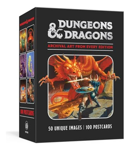 Book : Dungeons And Dragons 100 Postcards Archival Art From