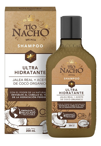 Tío Nacho Shampoo Ultrahidratante 200ml Daño Extremo