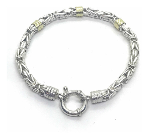 Pulsera De Plata Y Oro Peruana