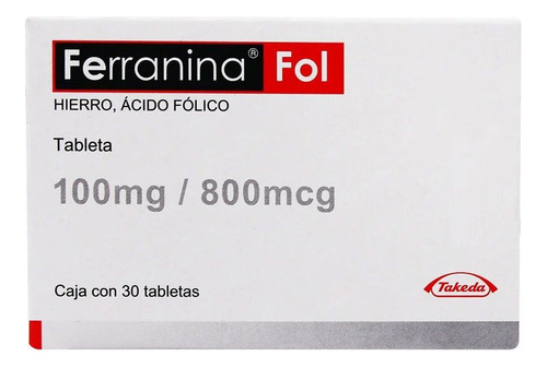 Ferranina Fol 30 Tabletas