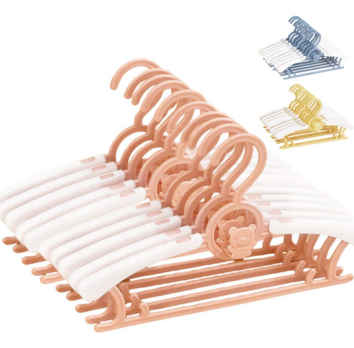 10 Pcs Percha Retráctil Para Ropa Infantil Con Gancho
