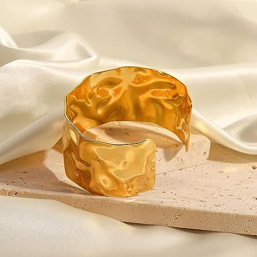 Pulseira De Punho De Ouro Aonklot Para Mulheres, Punhos De