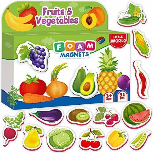 Imanes Para Frigorificos Para Ninos Frutas Y Veggies 31 Pza