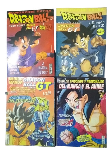 Revistas Dragon Ball Z Y Gt Mangazine Manga Años 90 Lote X8