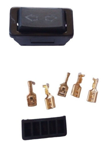 Interruptor Alza Vidrio 5 Pin Con Base Y Enchufes