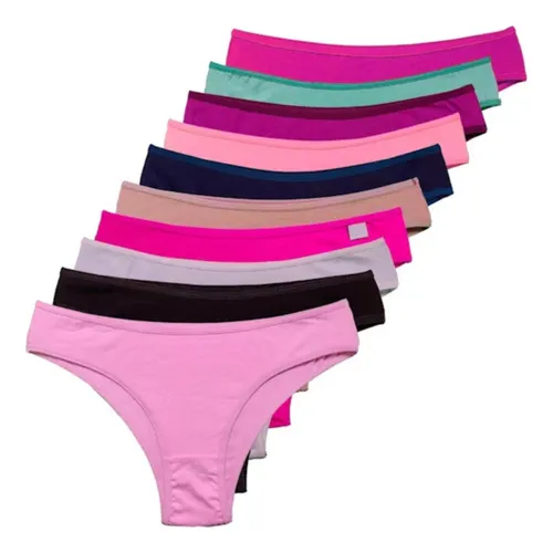 comprar Combo 10 Calcinhas 100% Algodão Juvenil Adolescente