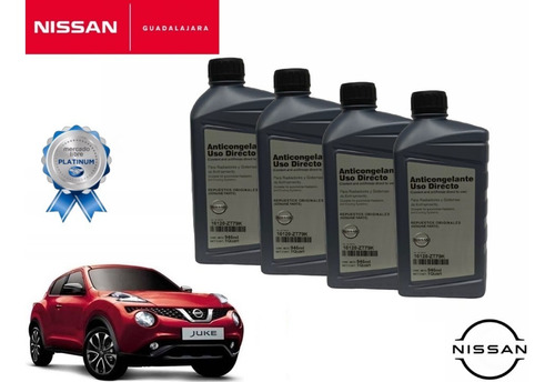 4 Litros De Anticongelante Original Nissan Juke 2014