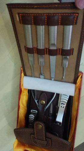 Estuche Set Manicure Y Pedicure De Acero Inoxidable