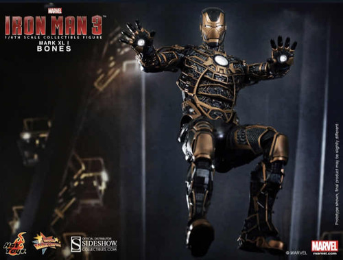 Iron Man Bones 1/6 Marvel Hot Toys Robert Downey Jr Original