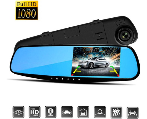 Espejo Retrovisor Pantalla Camara Delantera Trasera Fullhd
