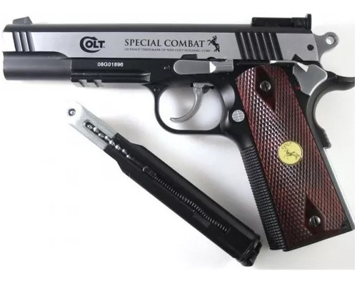 Pistola De Co2 Special Combat + 100 Bbs + 1 Balon De Co2