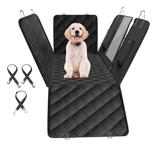 Funda De Asiento Para Perro Impermeable Negro (137x147cm)