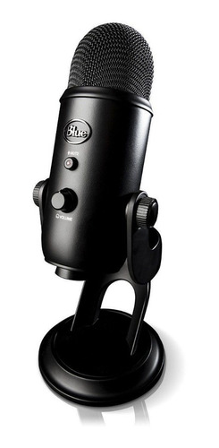 Imagen 1 de 10 de Microfono Blue Yeti  Usb Blackout Condensador Profesional